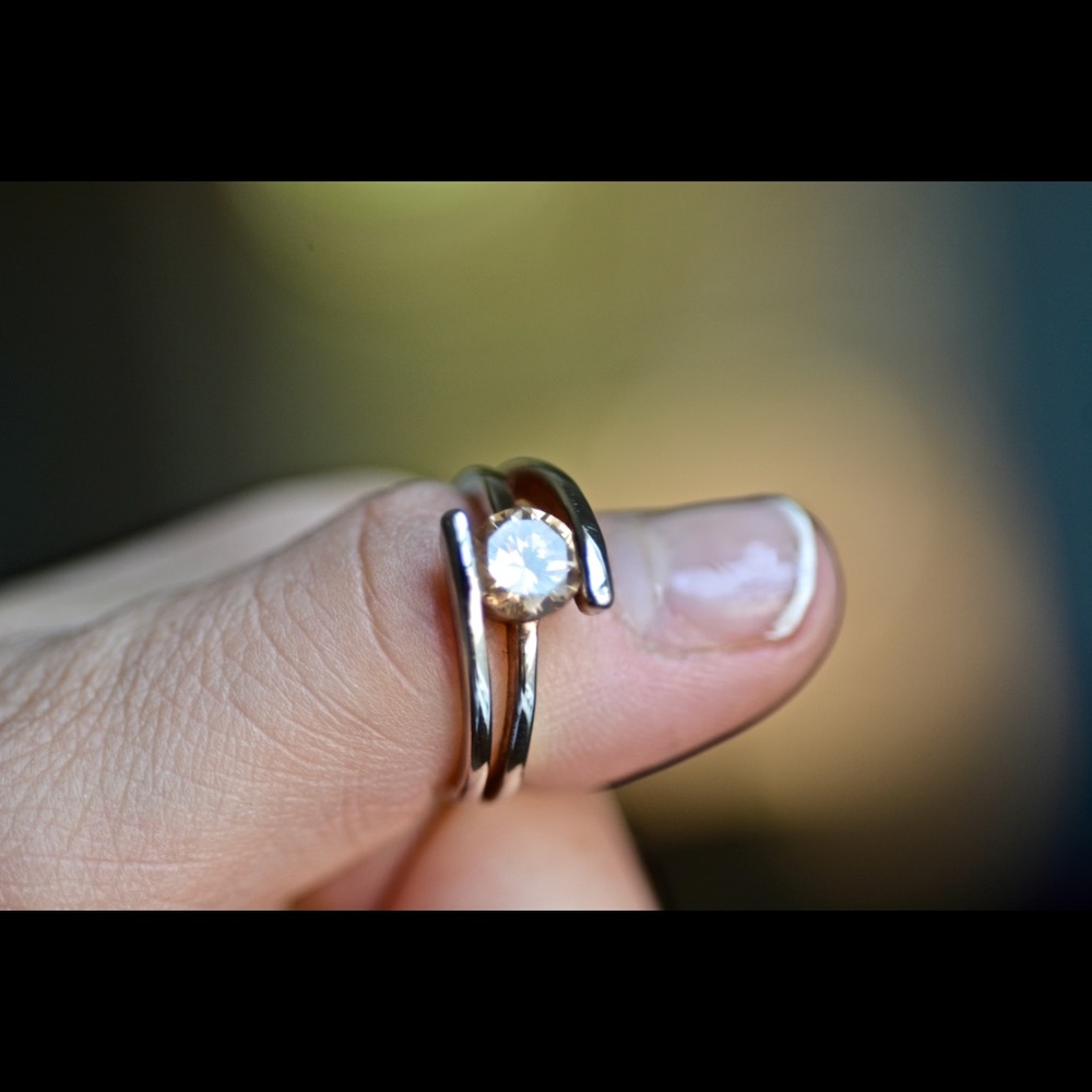 Pink crystal ring - Picture 3 of 3
